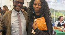 Wayne Reid with Clair Graham from Birmingham Children's Trust at Compass 2025, Birmingham