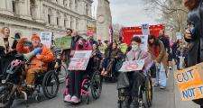 Disability welfare cuts protest
