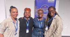Rachael Rooke, Patriche Bentick, Pamela Shodeinde & Shantel Thomas at the BASW UK Conference 2025