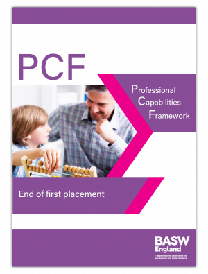 End of first placement (PCF) front cover