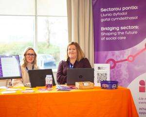 Exhibition area of the BASW Cymru annual conference