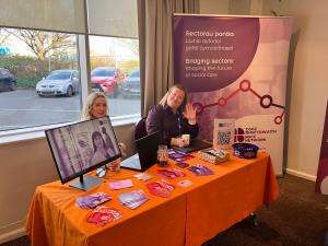Exhibition area of the BASW Cymru annual conference (ADSS Cymru)