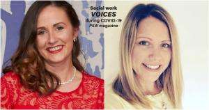 Sian Miljkovic and Emily Hill Coronavirus, social work, stories, videos, poems, photographs