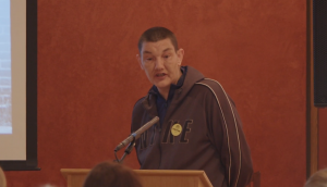 Sean O'Kane, homelessness campaigner and outreach worker Picture of Sean O'Kane, anti-poverty activist