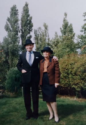 Gaby's grandparents ready to celebrate Rosh Hashana at the Synagogue