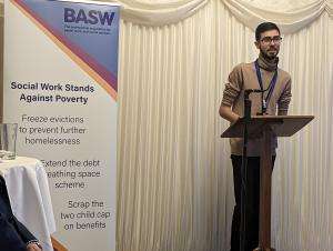 Social worker and BASW member, Omar Mohamed Social worker and BASW member, Omar Mohamed